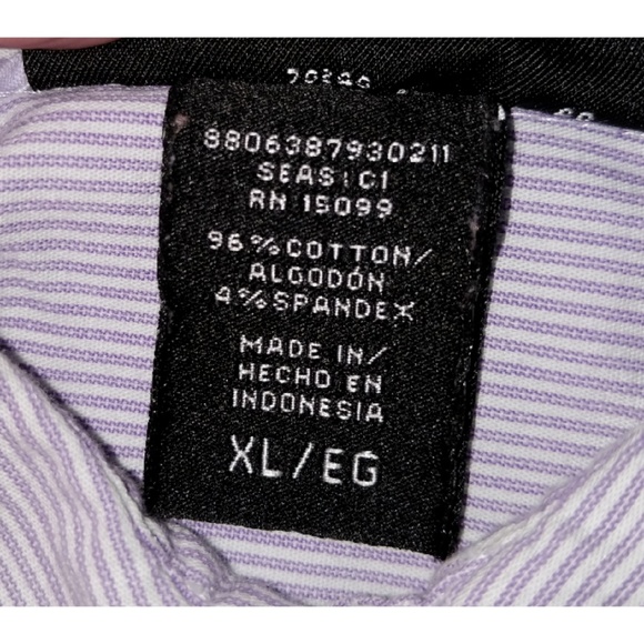 Apostrophe womens long sleeve shirt, purple sz XL - Picture 5 of 7